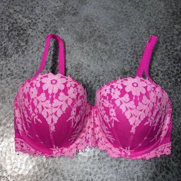 Victoria's Secret Dream Angels Multi way/ Multi options 34DD bra Pink Flowers - Picture 1 of 10